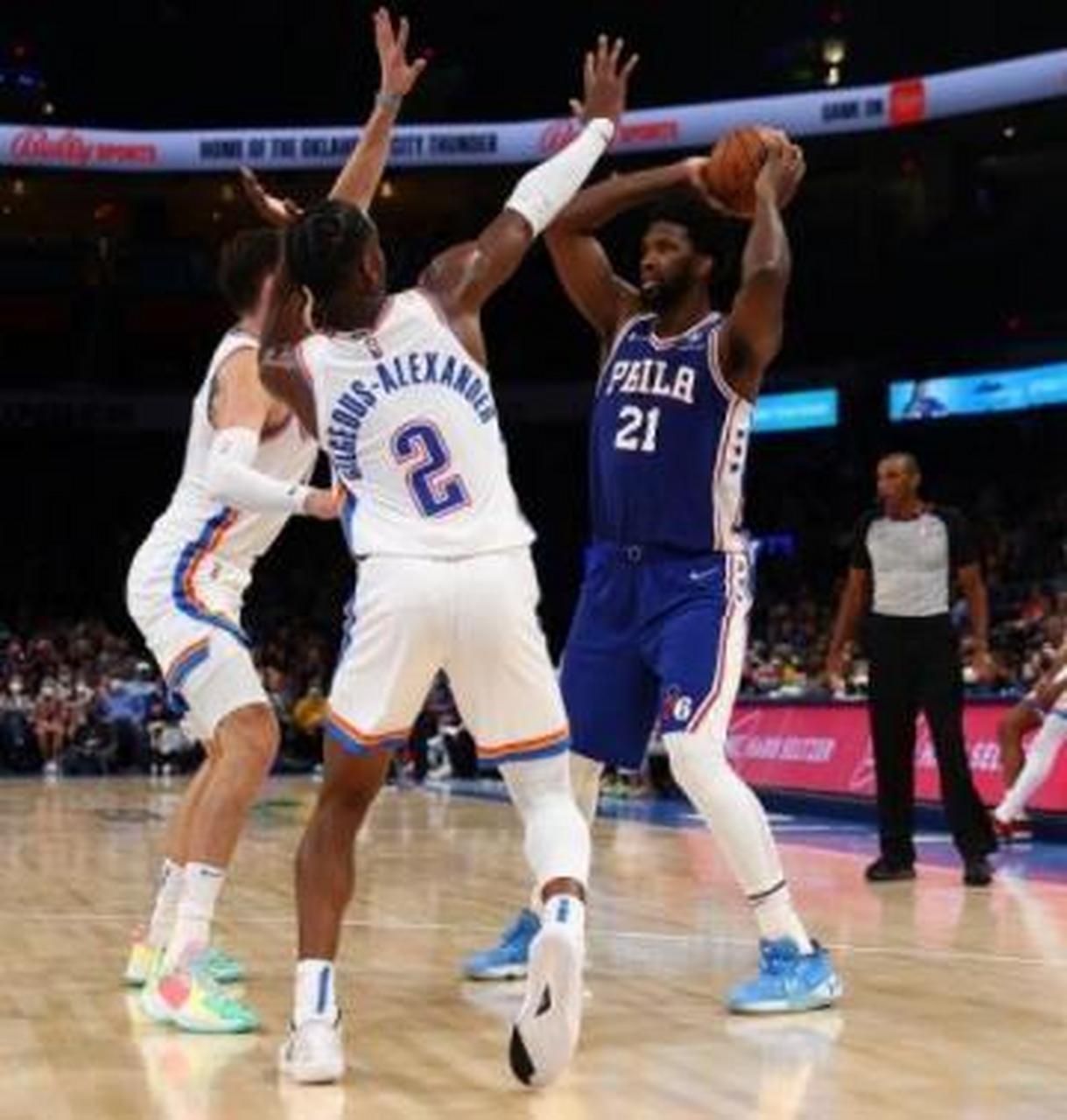 魔术轻取雷霆，恩比德统治全场